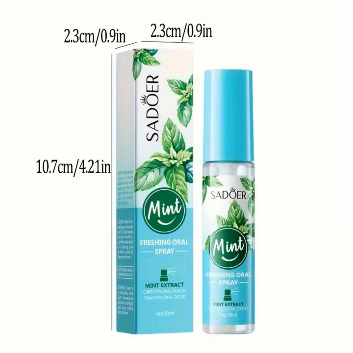 بخّاخ النعناع الفوري لإنعاش الفم – Sadoer Instant Mint Spray