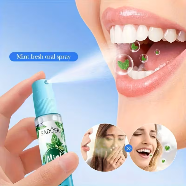 بخّاخ النعناع الفوري لإنعاش الفم – Sadoer Instant Mint Spray