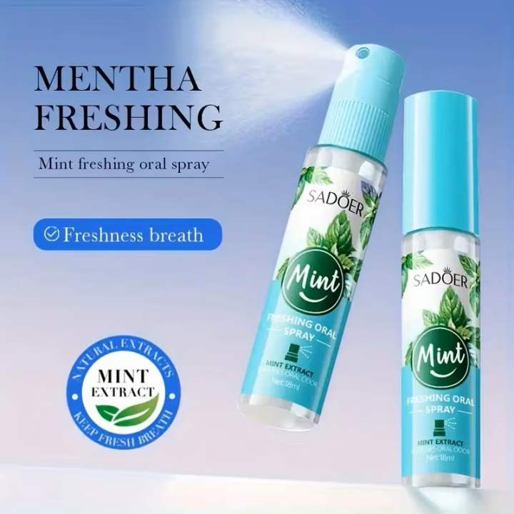 بخّاخ النعناع الفوري لإنعاش الفم – Sadoer Instant Mint Spray